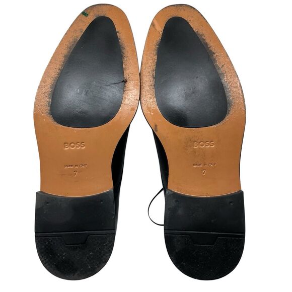 Boss‎ Dress Shoes Mens 7 Black Leather Lace Up Formal Office NYE Party Evening main image 13